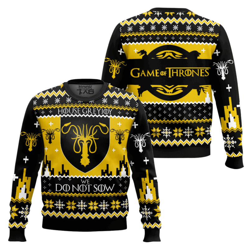 Hooktab House Greyjoy Game Of Thrones Ugly Sweater Hooktab House Greyjoy Game Of Thrones Ugly Sweater