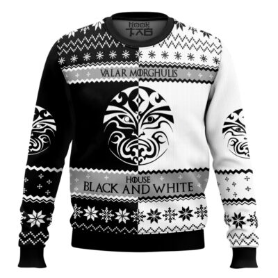 Hooktab House Of Black And White Game Of Thrones Ugly Christmas Sweater