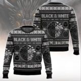Hooktab House Of Black and White Valar Morghulis Game Of Throne Ugly Christmas Sweater