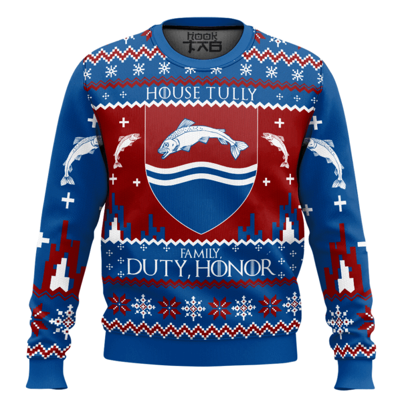 Hooktab House Tully Game Of Thrones Ugly Sweater
