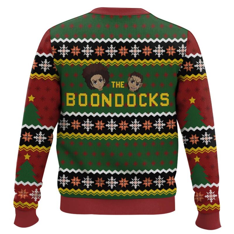 Hooktab Huey Freeman The Boondocks Ugly Christmas Sweater Hooktab Huey Freeman The Boondocks Ugly Christmas Sweater