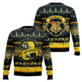 Hooktab Huflepuff Ugly Christmas Sweater