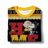 Hooktab Hug Me The Charlie Brown and Snoopy Show Ugly Christmas Sweater