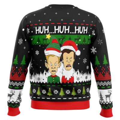 Hooktab Huh…huh…huh… Beavis And Butthead Ugly Christmas Sweater