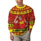Hooktab Hulk Hogan Brother! WWE Ugly Christmas Sweater