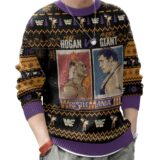 Hooktab Hulk Hogan vs Andre The Giant WWE Ugly Christmas Sweater