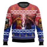 Hooktab Hulk Hogan vs Hollywood Hogan WWE Ugly Christmas Sweater
