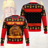Hooktab Hulk Hogan Whatcha Gonna Do Brother WWE Ugly Christmas Sweater