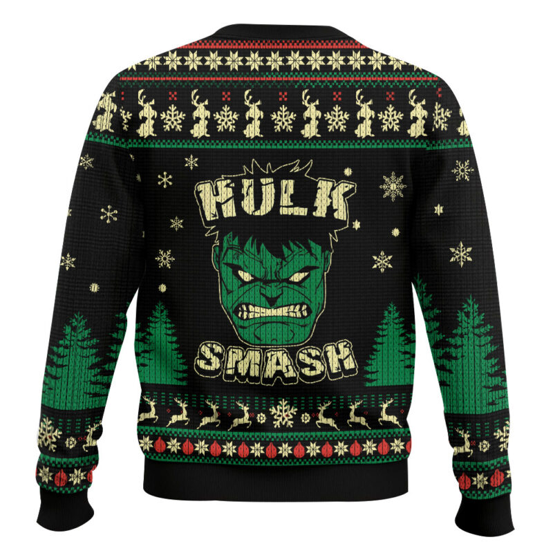 Hooktab Hulk Smash Gift Ugly Christmas Sweater Hooktab Hulk Smash Gift Ugly Christmas Sweater