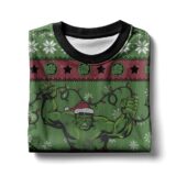 Hooktab Hulk Smash! Ugly Christmas Sweater