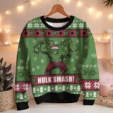 Hooktab Hulk Smash! Ugly Christmas Sweater