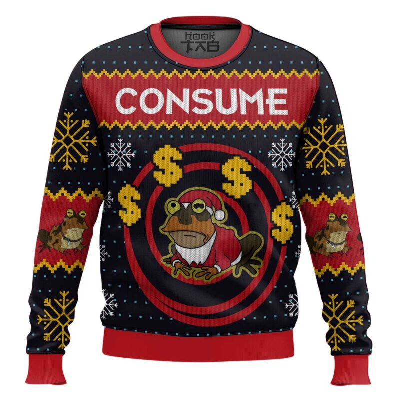 Hooktab Hypnotoad Consume Futurama Ugly Christmas Sweater