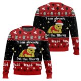 Hooktab I Can Already Feel The Merry Winnie-the-Pooh Ugly Christmas Sweater