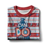Hooktab I Can Do This All Day Captain America Ugly Christmas Sweater