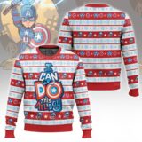 Hooktab I Can Do This All Day Captain America Ugly Christmas Sweater