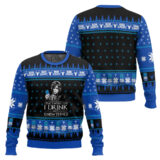 Hooktab I Drink Bud Light And I Know Things Ugly Christmas Sweater