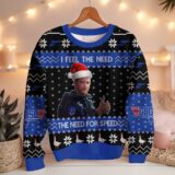 Hooktab i Feel The Need The Need For Speed op Gun Ugly Christmas Sweater