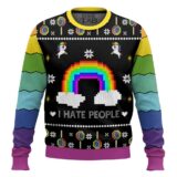 Hooktab I Hate People Ugly Christmas Sweater
