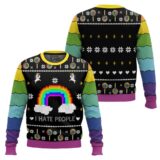 Hooktab I Hate People Ugly Christmas Sweater