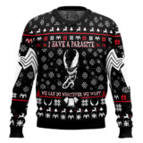 Hooktab I Have A Parasite Marvel Venom Ugly Christmas Sweater