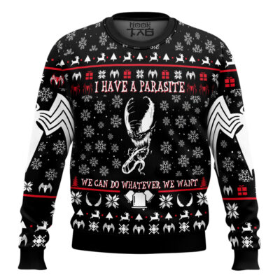 Hooktab I Have A Parasite Marvel Venom Ugly Christmas Sweater