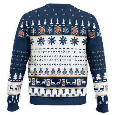 Hooktab I Love Titties And Miller Lite Ugly Christmas Sweater