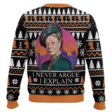 Hooktab I Never Argue I Explain Downton Abbey Ugly Christmas Sweater