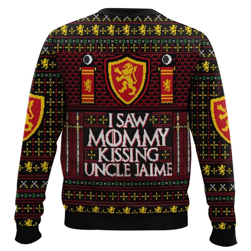Hooktab I Saw Mommy Kissing Uncle Jaime Ugly Christmas Sweater Hooktab I Saw Mommy Kissing Uncle Jaime Ugly Christmas Sweater