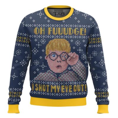 Hooktab I Shot My Eye Out A Christmas Story Ugly Christmas Sweater