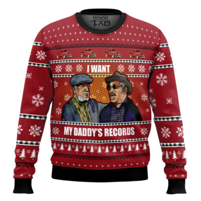 Hooktab I Want My Daddy's Records Sanford And Son Ugly Christmas Sweater