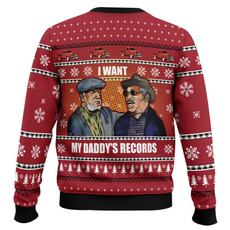 Hooktab I Want My Daddy's Records Sanford And Son Ugly Christmas Sweater Hooktab I Want My Daddy's Records Sanford And Son Ugly Christmas Sweater