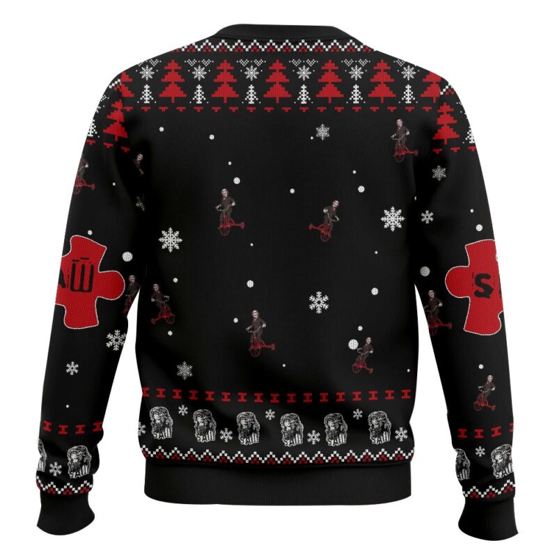 Hooktab I Want To Play A Game Saw Ugly Christmas Sweater Hooktab I Want To Play A Game Saw Ugly Christmas Sweater