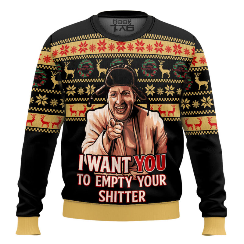 Hooktab I Want You National Lampoon’s Vacation Ugly Christmas Sweater