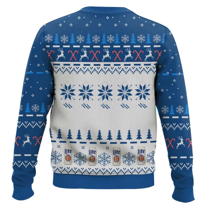 Hooktab I Will Drink Miller Lite Here Or There Ugly Christmas Sweater Hooktab I Will Drink Miller Lite Here Or There Ugly Christmas Sweater