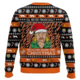 Hooktab I Will Never Financially Recover From This Christmas Tiger King Ugly Christmas Sweater