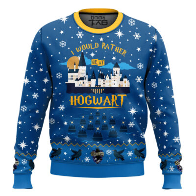 Hooktab  I Would Rather Be At Hogwart Ravenclaw Sweater