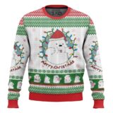 Hooktab Ice Bear Merry Christmas We Bare Bear Ugly Christmas Sweater