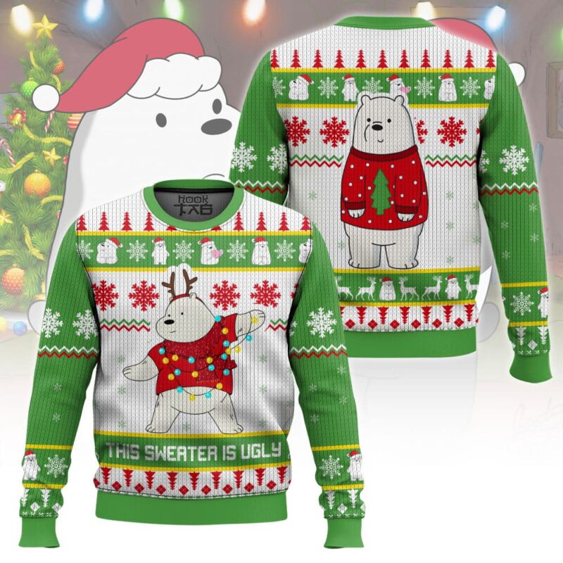 Hooktab Ice Bear This Sweater Is Ugly We Bare Bear Ugly Christmas Sweater Hooktab Ice Bear This Sweater Is Ugly We Bare Bear Ugly Christmas Sweater
