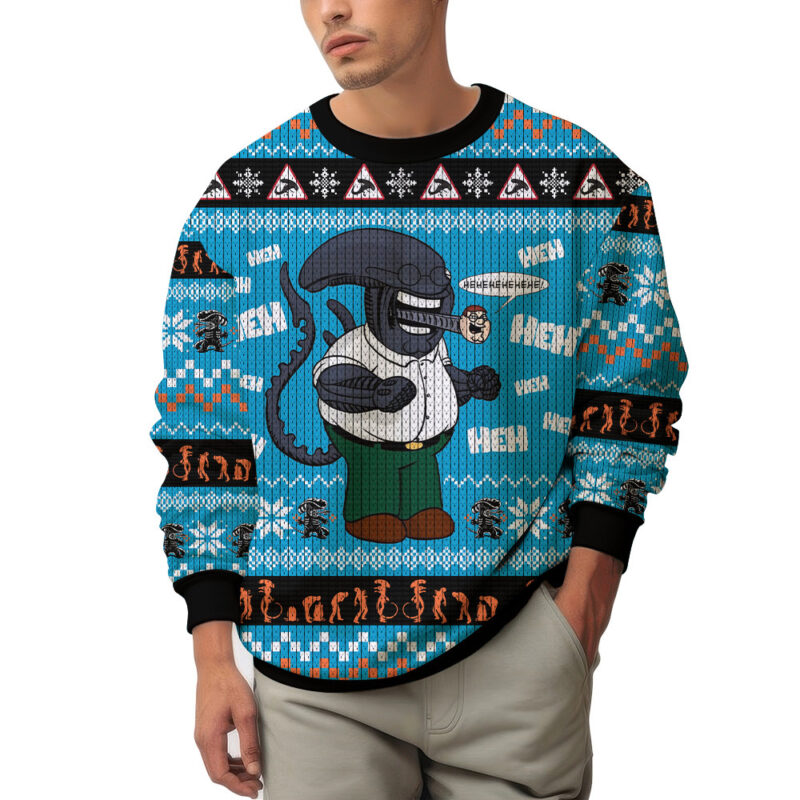 Hooktab If Peter X Xeno Alien Ugly Christmas Sweater Hooktab If Peter X Xeno Alien Ugly Christmas Sweater