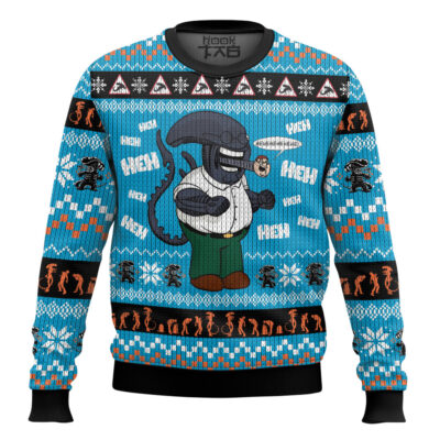 Hooktab If Peter X Xeno Alien Ugly Christmas Sweater