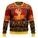 Hooktab I'll Be Back The Lord Of The Ring Ugly Christmas Sweater