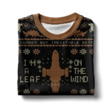 Hooktab I'm A Leaf On The Wind Serenity Firefly Ugly Christmas Sweater