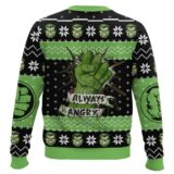 Hooktab I'm Always Angry Hulk Ugly Christmas Sweater