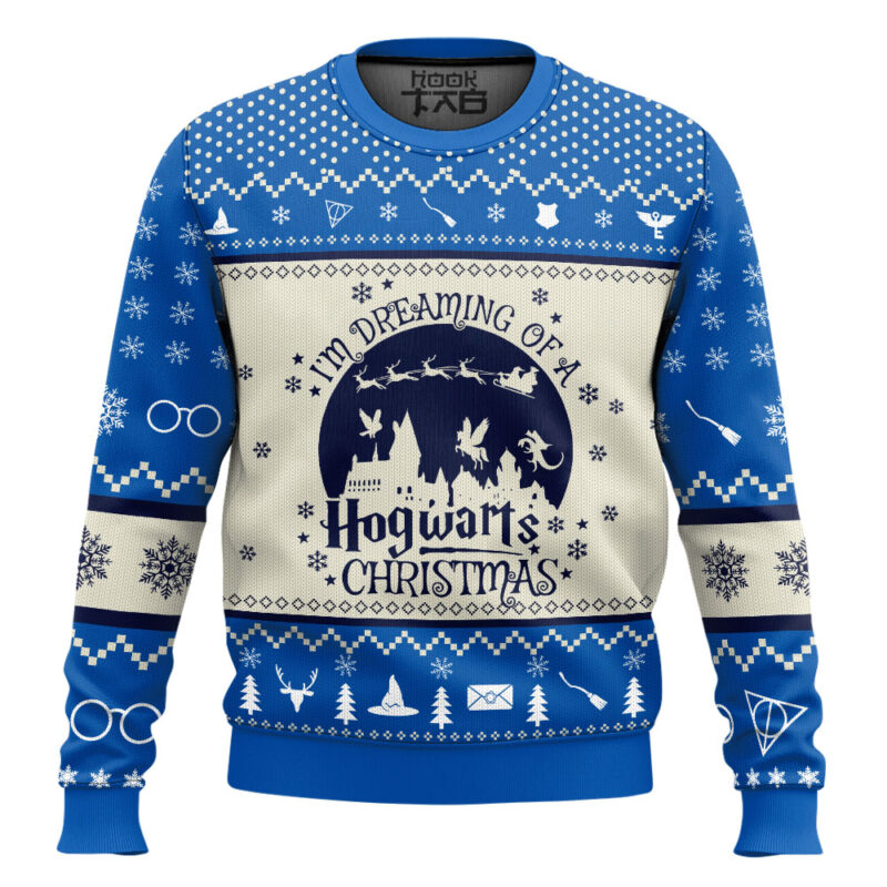 Hooktab I'm Dreaming Of A Hogwart Christmas Ugly Sweater