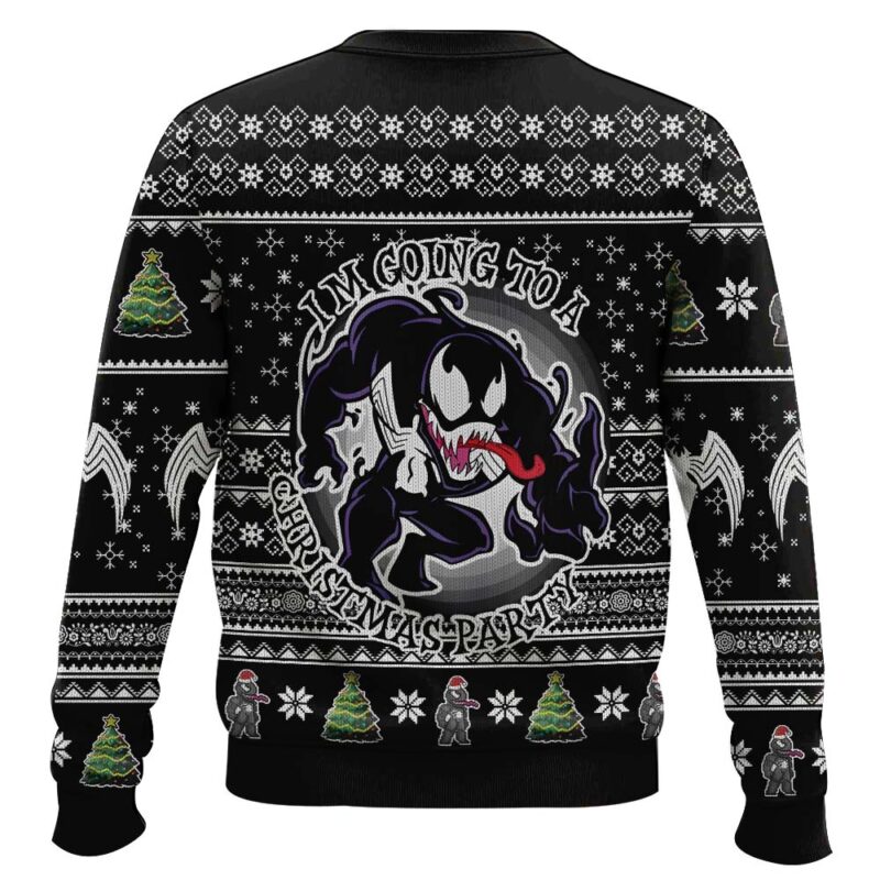 Hooktab I'm Going To A Christmas Party Marvel Venom Ugly Christmas Sweater Hooktab I'm Going To A Christmas Party Marvel Venom Ugly Christmas Sweater