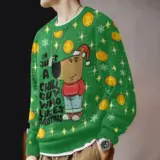 Hooktab I'm Just A Chill Guy Who Likes Christmas Meme Ugly Christmas Sweater