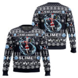 Hooktab I'm Not A Naughty Slime!! That Time I Got Reincarnated As A Slime Ugly Christmas Sweater
