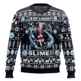 Hooktab I'm Not A Naughty Slime!! That Time I Got Reincarnated As A Slime Ugly Christmas Sweater