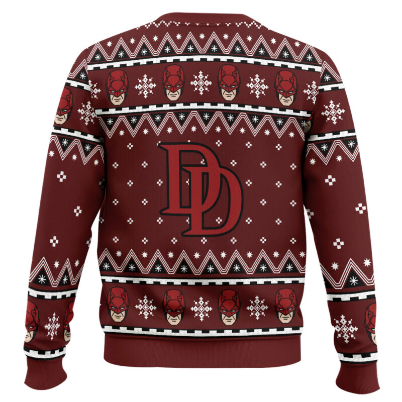 Hooktab I'm Not Daredevil Marvel Ugly Christmas Sweater Hooktab I'm Not Daredevil Marvel Ugly Christmas Sweater