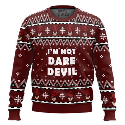 Hooktab I'm Not Daredevil Marvel Ugly Christmas Sweater